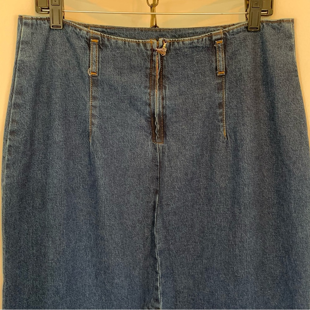 Vintage Northwest Blue Denim Midi Skirt - Picture 6 of 10